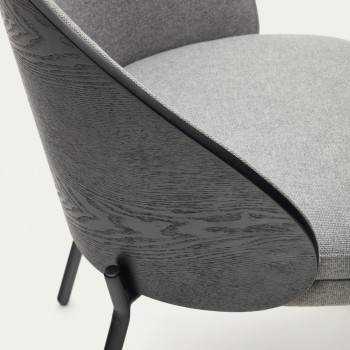 Eamy chair in light grey ash veneer