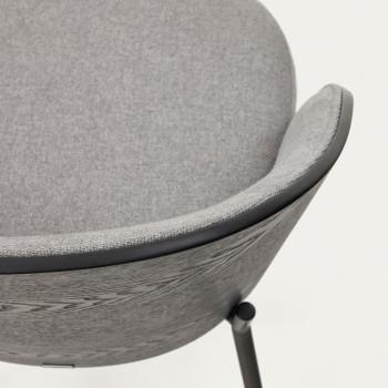 Eamy chair in light grey ash veneer