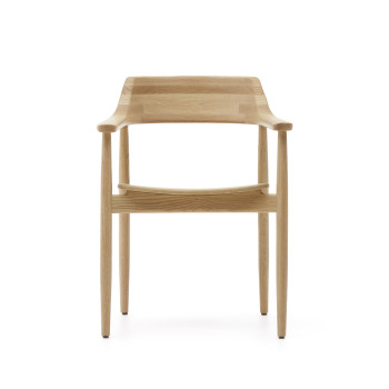 Fondes chair in solid oak wood with a natural finish (FSC Mix Credit).