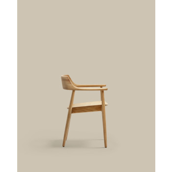 Fondes chair in solid oak with natural finish FSC Mix Credit