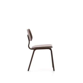 Gena chair in walnut veneer