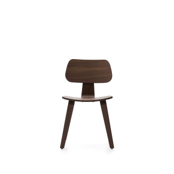 Gena chair in walnut veneer