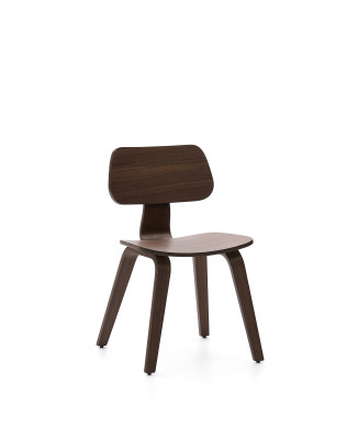 Gena chair in walnut veneer