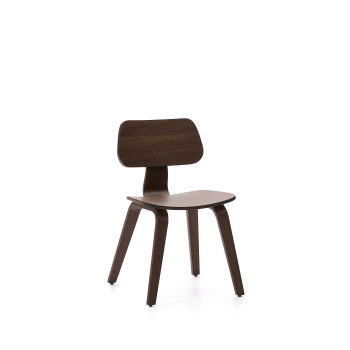 Gena chair in walnut veneer