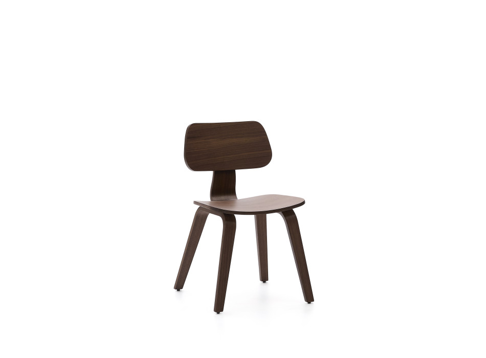 Gena chair in walnut veneer