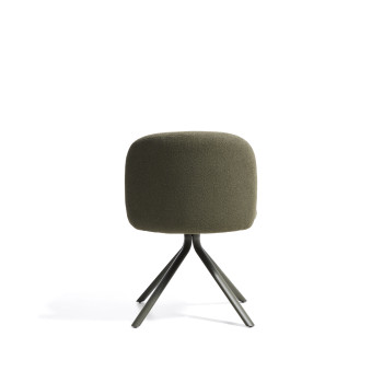 Arino swivel chair in chenille