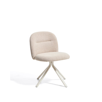 Arino swivel chair in chenille