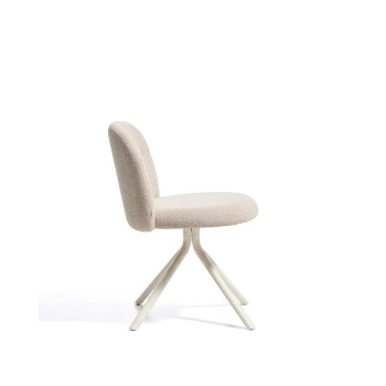 Arino swivel chair in chenille