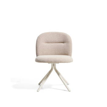 Arino swivel chair in chenille