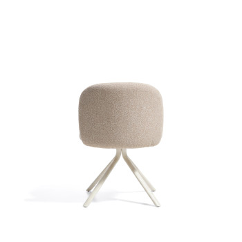 Arino swivel chair in chenille
