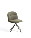 Arino swivel chair in chenille