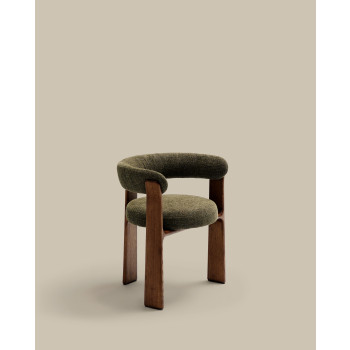 Granite 3-legged chenille chair