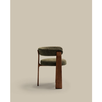 Granite 3-legged chenille chair
