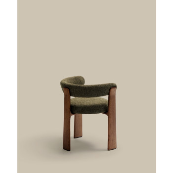 Granite 3-legged chenille chair