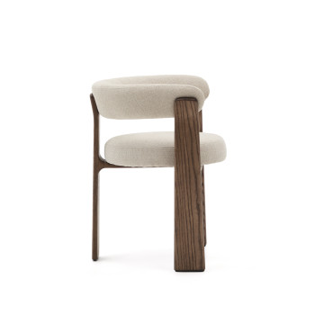 Granite 3-legged chenille chair