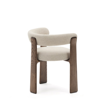 Granite 3-legged chenille chair