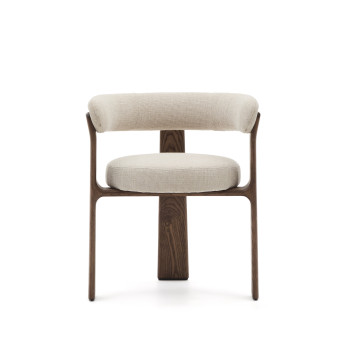 Granite 3-legged chenille chair