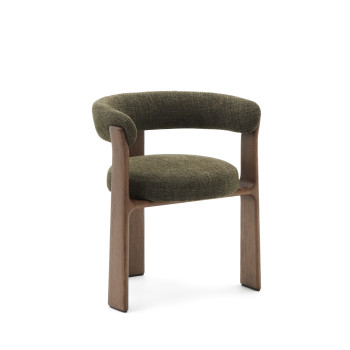 Granite 3-legged chenille chair