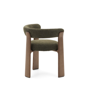 Granite 3-legged chenille chair