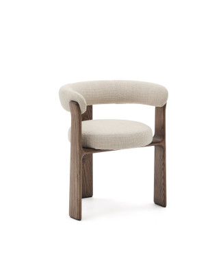 Granite 3-legged chenille chair