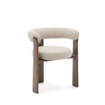 Granite 3-legged chenille chair