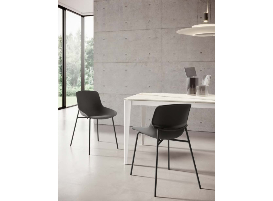 NOA lacquered steel chair by Ingenia Casa