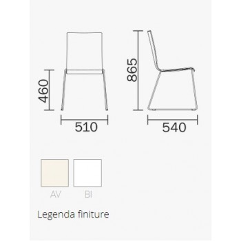 KUADRA CHAIR 1158 PEDRALI