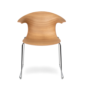 LOOP 3D WOOD sled chair - INFINITI