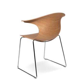 LOOP 3D WOOD sled chair - INFINITI
