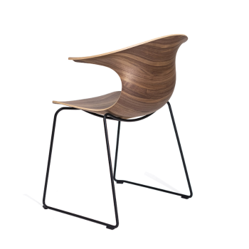 LOOP 3D WOOD sled chair - INFINITI