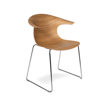 LOOP 3D WOOD sled chair - INFINITI