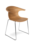 LOOP 3D WOOD sled chair - INFINITI