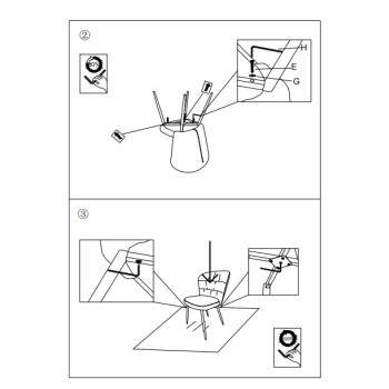 GRAY LOSANNA CHAIR SET OF 2 PCS