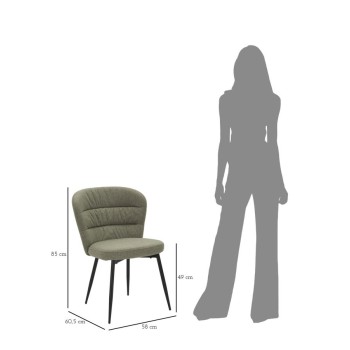 LOSANNA GREEN CHAIR SET 2 PCS