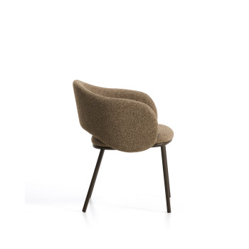 Maina chair in thick chenille