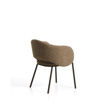 Maina chair in thick chenille