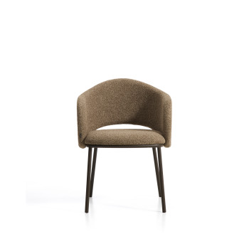 Maina chair in thick chenille