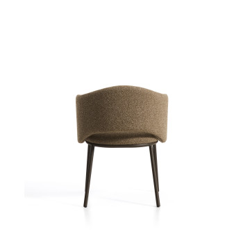 Maina chair in thick chenille