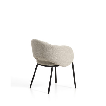 Maina chair in thick chenille