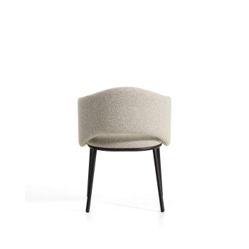 Maina chair in thick chenille