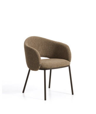 Maina chair in thick chenille