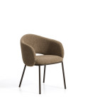 Maina chair in thick chenille