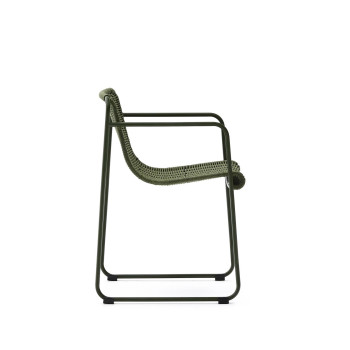 Maurina chair in galvanized steel