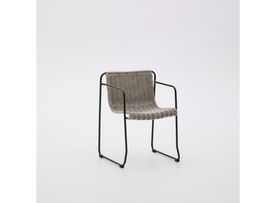 Maurina chair in galvanized steel