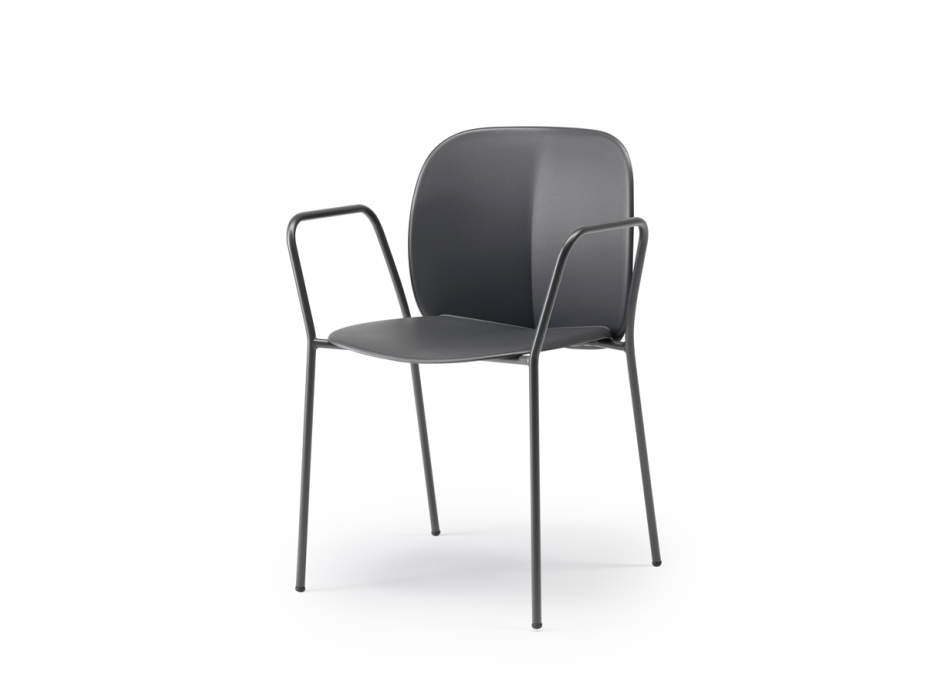 MENTHA chair with armrests - SCAB