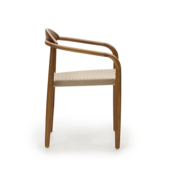 Nina chair in solid acacia wood with walnut finish