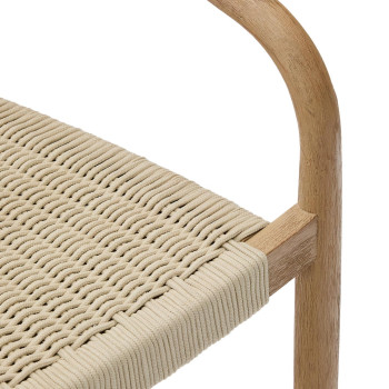 Nina chair in solid terracotta wood