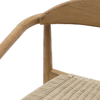 Nina chair in solid terracotta wood