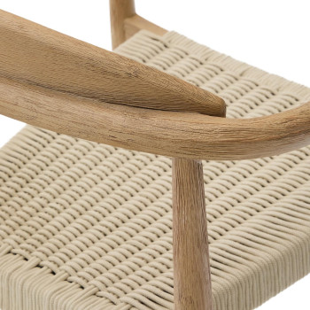 Nina chair in solid terracotta wood