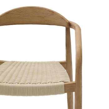 Nina chair in solid terracotta wood